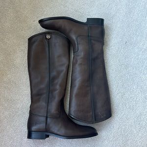 Frye leather boots, 7.5, worn ONE time